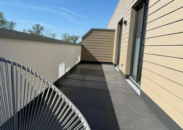 公寓 Urlaub An Der Nordsee - Exklusive Penthouse-ferienwohnung Deichliebe In Tossens 布特亚丁根